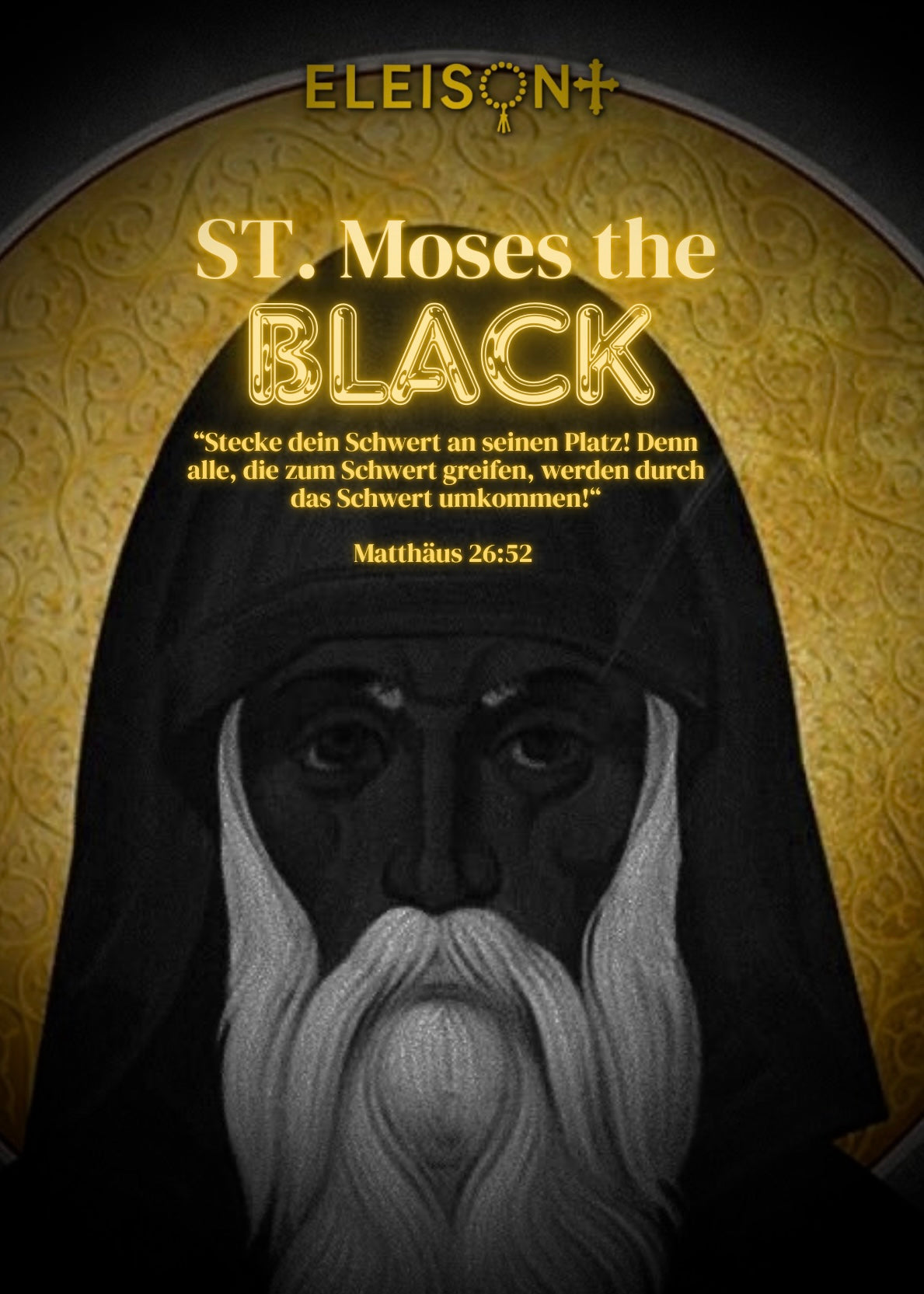 Eleison Pocket Komboskini - MOSES THE BLACK